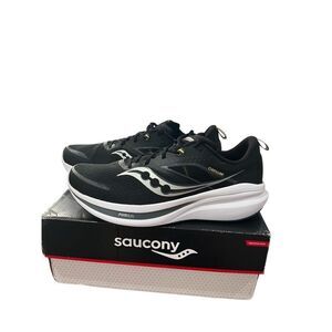 New With Box Saucony Omni 22 Mens Size 14 Running Sneakers Black White
